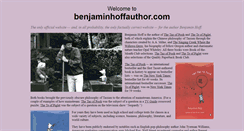 Desktop Screenshot of benjaminhoffauthor.com