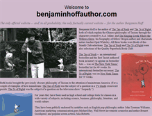 Tablet Screenshot of benjaminhoffauthor.com